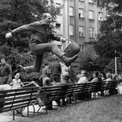 El legendario corredor de fondo checo Emil Zatopek
