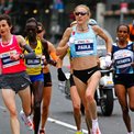 Derartu Tulu (37 años) en la maratón de Nueva York de 2009